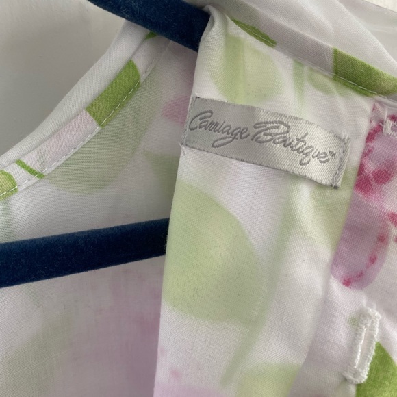 Beautiful Smocked Floral Easter Dress by Carriage Boutique size 4T - Picture 4 of 4